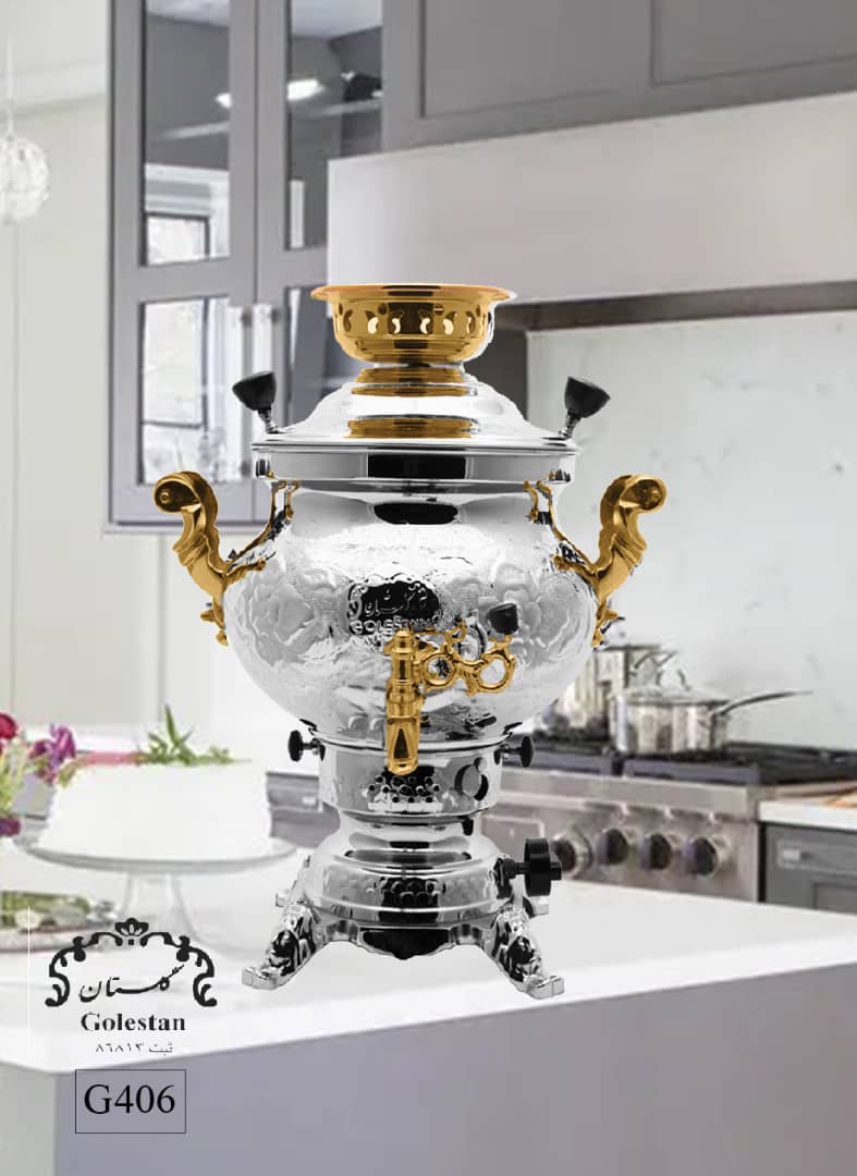 سماور گازی ۶لیتر گلستان g406