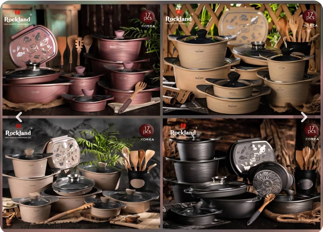 سرویس قابلمه چدن ۱۷ پارچه راکلند