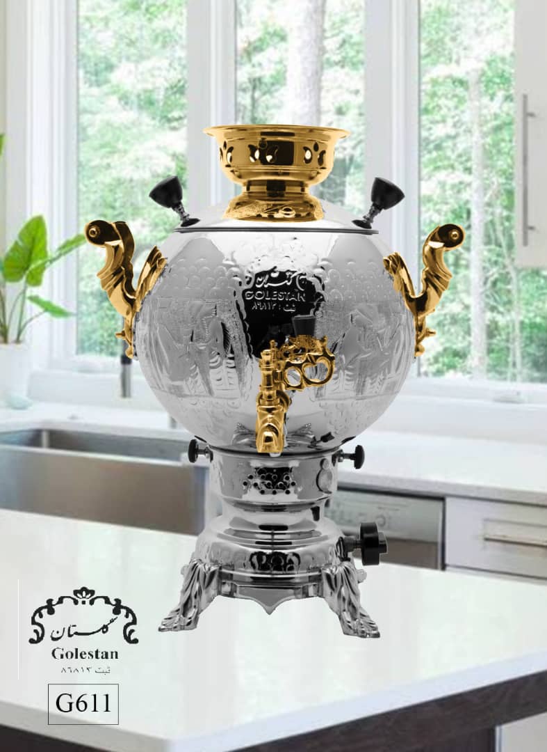 سماور گازی گلستان ۶ لیتر g611